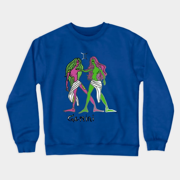 Gemini Crewneck Sweatshirt by charleyllama